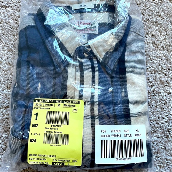 NWT J.Crew Slim midwt flannel workshirt in plaid - Picture 8 of 8